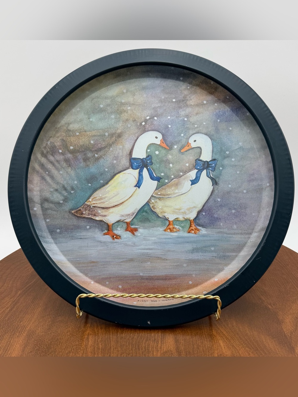 Charming Country Goose Serving Tray